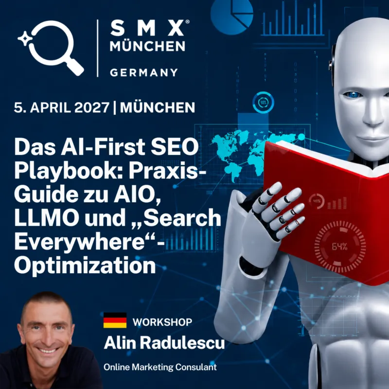 SMX München 2027: Workshop-Ankündigung mit Alin Radulescu